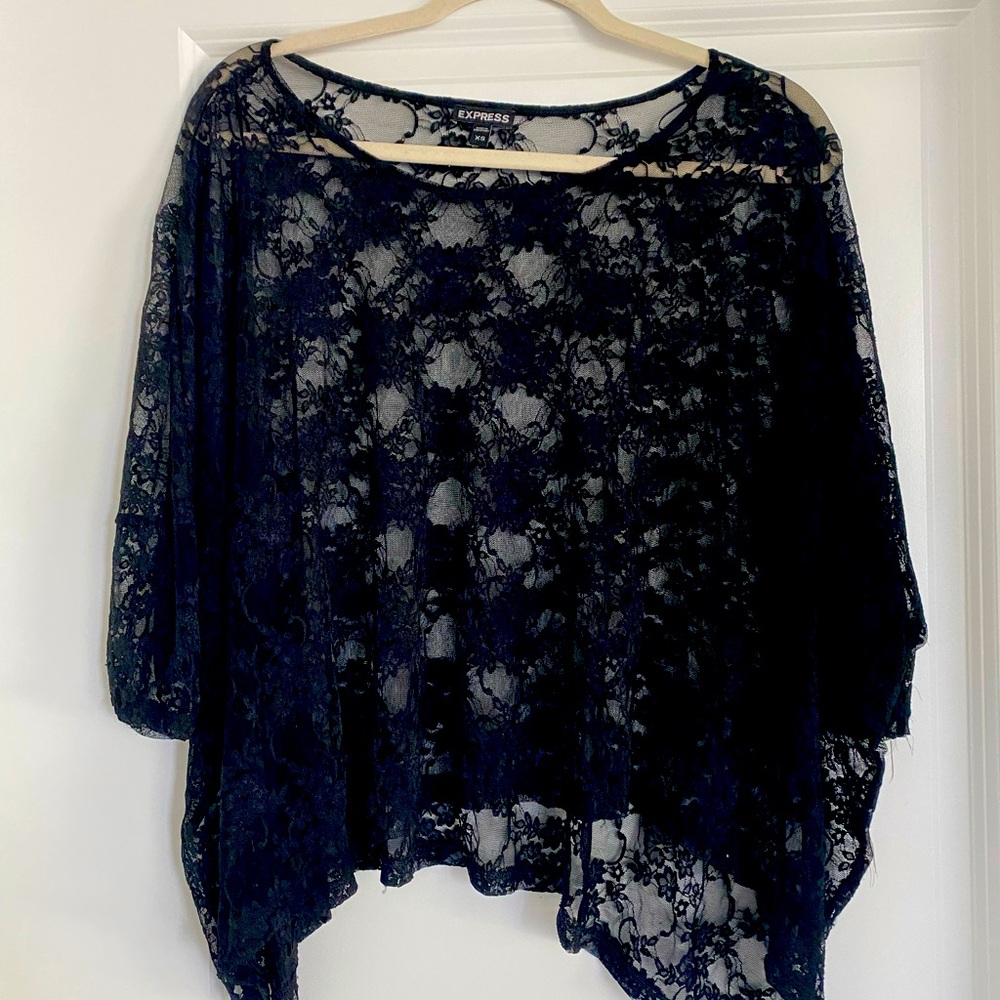 Black lace top